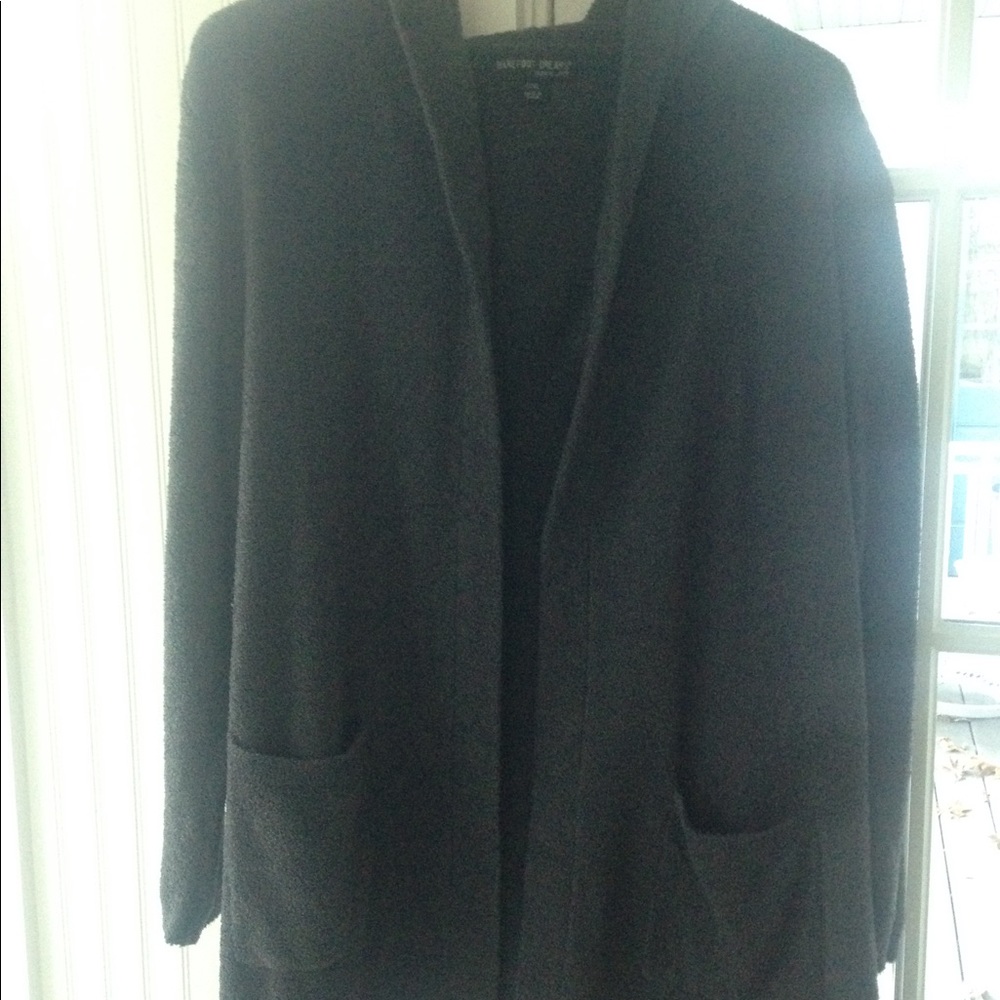 BarefootDreams Cozychic Lite Coastal Cardigan Hood
